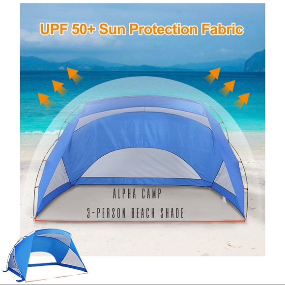 3-Person Sport/Beach Shelter Easy Up Sun Shade 9x6 - Picture 1 of 12